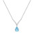 Amethyst 1ct  & 1/6ct Dia Necklace in 14k Gold
