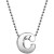 Little Letter by Initial Pendant Necklace in Sterling Silver