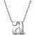 Little Letter by Initial Pendant Necklace in Sterling Silver