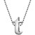 Little Letter by Initial Pendant Necklace in Sterling Silver