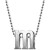 Little Letter by Initial Pendant Necklace in Sterling Silver