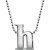 Little Letter by Initial Pendant Necklace in Sterling Silver