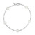 Cultured Freshwater Potato Pearl (6 - 6-1/2mm) Station Figaro Link Bracelet in Sterling Silver