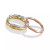 Polished Twist-Look Band in 10k Gold, Rose Gold & White Gold