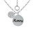 Cubic Zirconia "Mommy" Disc Pendant Necklace in Sterling Silver, 16" +2" extender, Created for Macy's