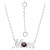 Crystal Birth Month "Mom" Pendant Necklace  in Sterling Silver, 16" + 2" extender, Created for Macy's
