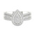 Diamond Teardrop Cluster Statement Ring (1/2 ct. t.w.) in Sterling Silver
