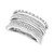 Diamond Multirow Statement Ring (1 ct. t.w.) in 10k White Gold