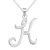 Capital Initial Pendant in Sterling Silver
