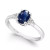 Ruby (3/4 ct. t.w.) and Diamond Accent Ring in 14k White Gold (Also Available in Tanzanite, Emerald and Sapphire)