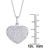 Diamond 5/8 ct. t.w. Heart Locket Pendant Necklace in Sterling Silver
