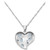 Blue Topaz (2-1/10 ct. t.w.) & Marcasite Heart Cluster 18" Pendant Necklace in Sterling Silver