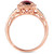 Creme Brulee® Raspberry Rhodolite (2-1/3 ct. t.w.) & Diamond (3/8 ct. t.w.) Ring in 14k Rose Gold