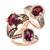 Creme Brulee® Raspberry Rhodolite (2-1/3 ct. t.w.) & Diamond (3/8 ct. t.w.) Ring in 14k Rose Gold