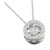 Diamond Halo 18" Pendant Necklace (1/4 ct. t.w.) in 10k White Gold