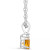 Citrine (1/2 ct. t.w.) and Diamond Accent Pendant Necklace in 14K Yellow Gold or 14K White Gold
