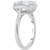 Aquamarine (2-1/2 ct. t.w.) & Diamond (1/5 ct. t.w.) Halo Ring in 14k White Gold