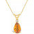 Citrine (1 ct. t.w.) and Diamond Accent Pendant Necklace in 14K Yellow Gold or 14k White Gold