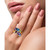 EFFY® Multi-Gemstone (12-1/8 ct. t.w.) & Diamond (1/6 ct. t.w.) Statement Ring in 14k Gold