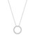 Diamond Circle 17" Pendant Necklace (1/6 ct. t.w.) in 14k White Gold