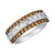 Bridal® Vanilla Diamond & Chocolate Diamond Baguette Wedding Band (1-1/3 ct. t.w.) in Platinum