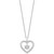 Diamond Elsa Snowflake Heart Pendant Necklace (1/5 ct. t.w.) in Sterling Silver, 16" + 2" extender