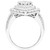Diamond Pear Cluster Ring (2 ct. t.w.) in 14k White Gold