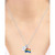 Diamond Accented Disc & Pride Flag Pendant Necklace in Sterling Silver, 16" + 4" extender