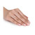 Morganite (1/6 ct. t.w.) and Diamond (1/10 ct. t.w.) Rose Gold Plated Silver, Infinity Ring