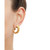 Polished Spiral Hoop Earrings in 14k Gold, 1"