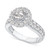 Diamond Halo Engagement Ring (2 ct. t.w.) in 14k White Gold