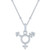 Diamond Accent Symbol Pride 18" Pendant Necklace in Sterling Silver