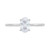 IGI Certified Lab Grown Diamond Oval Solitaire Engagement Ring (1 ct. t.w.) in 14k White Gold