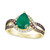 New Emerald (1-1/2 ct. t.w.) & Diamond (1/2 ct. t.w.) Ring in 14k Gold