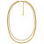 14K Gold Plated Mixed Tennis Double Layer Necklace