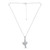 Cubic Zirconia Pave Cactus Pendant Necklace in Sterling Silver
