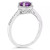 Amethyst (3/4 ct. t.w.) and Diamond Accent Ring in Sterling Silver (Also Available in Other Gemstones)