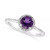 Amethyst (3/4 ct. t.w.) and Diamond Accent Ring in Sterling Silver (Also Available in Other Gemstones)