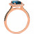 Deep Sea Blue Topaz (1-5/8 ct. t.w.) & Diamond (3/8 ct. t.w.) Halo Ring in 14k Rose Gold (Also in Amethyst & Citrine)