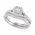 Diamond Halo Bridal Set (1 ct. t.w.) in 14k Yellow or White Gold
