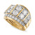 Men's Diamond Large Cluster Statement Ring (7 ct. t.w.) in 10k Gold
