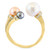 EFFY® Multicolor Cultured Freshwater Pearl (4-8mm) & Diamond (1/4 ct. t.w.) Cuff Ring in 14k Gold