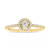 Diamond Halo Engagement Ring  (1/4 ct. t.w.) in 14k White, Yellow or Rose Gold