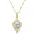 Cubic Zirconia Kite Cluster Pendant Necklace, 16" + 2" extender, Created for Macy's
