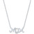 Diamond MOM Pendant Necklace (1/20 ct. t.w.) in Sterling Silver, 16" + 2" extender