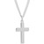Simple Cross Pendant Necklace in Sterling Silver