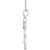 Diamond Tinker Bell Key Pendant Necklace (1/10 ct. t.w.) in Sterling Silver, 16" + 2" extender