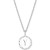Initial Medallion Pendant Necklace in Sterling Silver, 18"