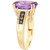 Grape Amethyst (3-7/8 ct. t.w.) & Diamond (1/5 ct. t.w.) Statement Ring in 14k Gold