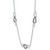 Sapphire (1 ct. t.w.) & White Sapphire (3/4 ct. t.w.) Interlink 18" Statement Necklace in Sterling Silver